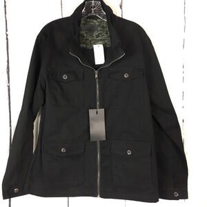 Craft + Flow Men’s Black Jacket Zipper Front‎
